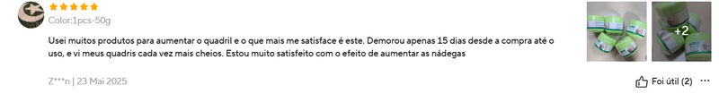 Creme para aumento de glúteos, óleo essencial firmador e lifting de bumbum, melhora o crescimento do quadril e Bumbum, firma  Empina e modela
