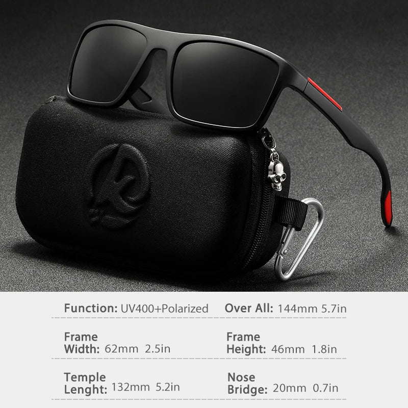 Óculos de sol KDEAM Ultra Light retangulares fotocromáticos masculinos polarizados TAC com lente de 1,1 mm de espessura UV400 óculos de sol femininos Cat.3 CE