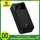 Powerbank Baseus 30000mAh 15W Display Digital Carregamento Rápido Carregador Portátil USB Recarregável Alta Resistência ENVIO IMEDIATO