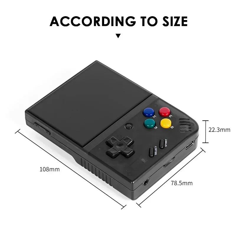 Console de videogame portátil MIYOO Mini Plus Retro V2 Mini+ Tela IPS Console de videogame clássico Sistema Linux