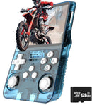 Console de videogame retrô R36S, sistema portátil Arkos 2.0, 3,5 polegadas, cartão único, reprodutor de vídeo de bolso portátil, 64 GB, 128 GB, 20.000 jogos