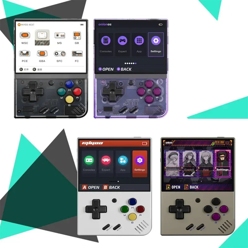 MIYOO Mini Plus Console de videogame portátil retrô V2 Mini+ Tela IPS Console de videogame clássico Sistema Linux