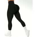 CALÇA CAPRI PARA MUSCULAÇÃO , YOGA , CORRIDA ,  LEVANTA BUMBUM -JUSTAS SEM COSTURA - MULTICOLORIDAS