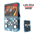 Console de jogos portátil R36S com tela IPS de 3,5 polegadas e 128 GB, console de jogos retrô clássico, sistema Arkos, player de vídeo portátil de bolso