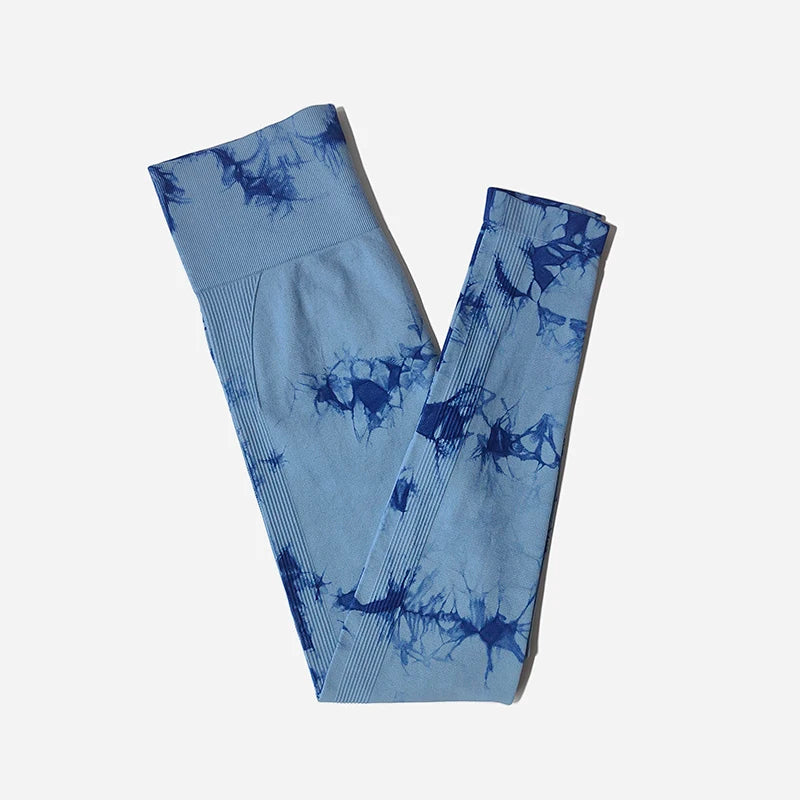 WAREBALL Novas Calças de Yoga Tie Dye, Leggings de Academia Femininas, Sem Costura, Cintura Alta, Push Up, Calças Esportivas, Fitness, Treino