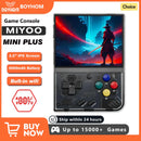 Console de videogame portátil retrô MIYOO Mini Plus V2 Mini+ com tela IPS de 3,5 polegadas, console de videogame clássico com sistema Linux