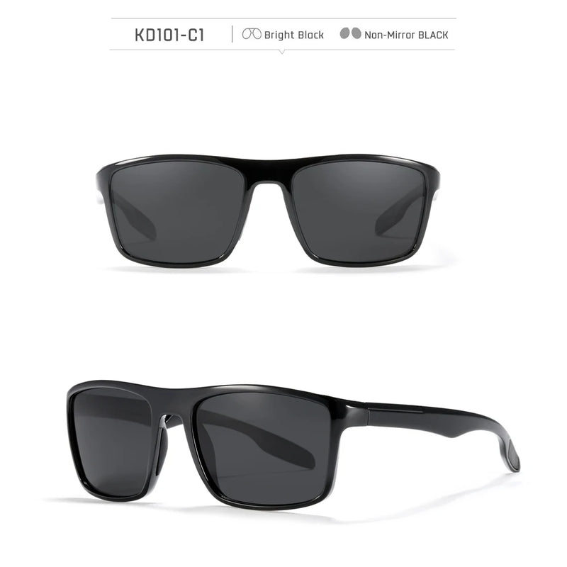 Óculos de sol KDEAM Ultra Light retangulares fotocromáticos masculinos polarizados TAC com lente de 1,1 mm de espessura UV400 óculos de sol femininos Cat.3 CE