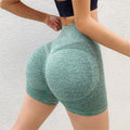 Shorts esportivos femininos para ciclismo, corrida, fitness, cintura alta, push up, academia, leggings, roupas femininas para ioga