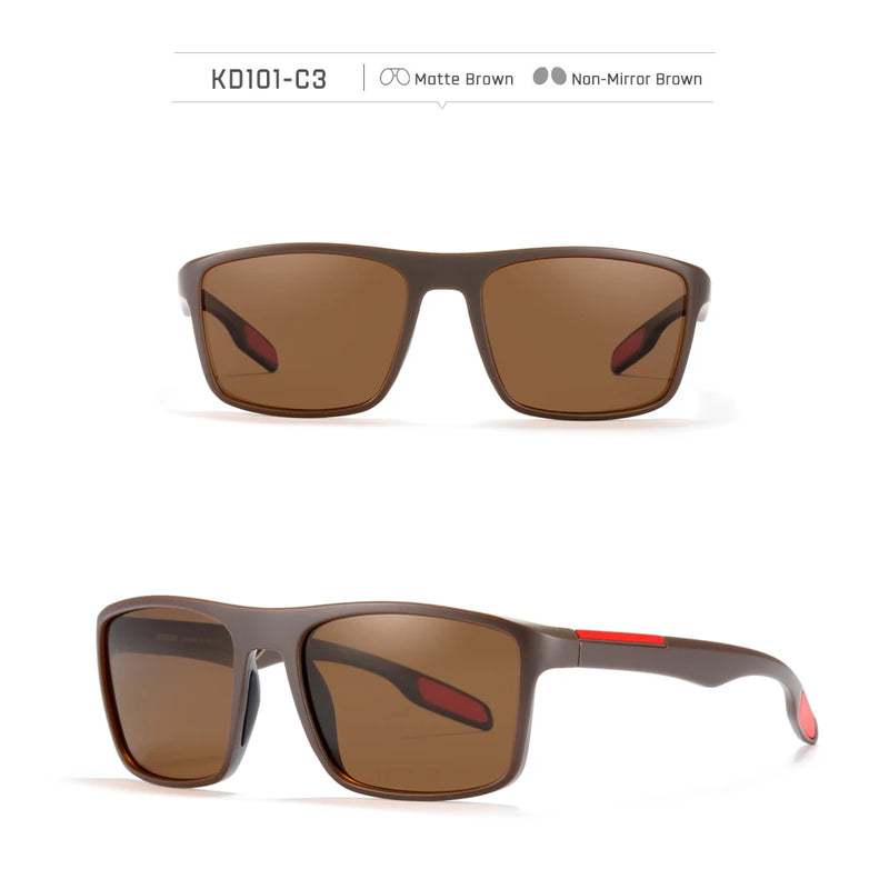 Óculos de sol KDEAM Ultra Light retangulares fotocromáticos masculinos polarizados TAC com lente de 1,1 mm de espessura UV400 óculos de sol femininos Cat.3 CE
