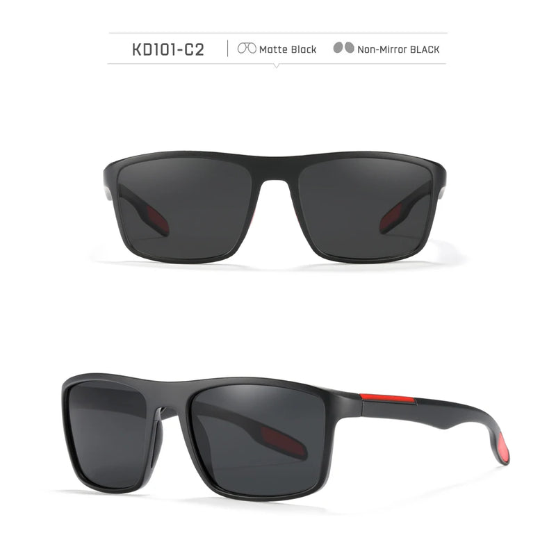 Óculos de sol KDEAM Ultra Light retangulares fotocromáticos masculinos polarizados TAC com lente de 1,1 mm de espessura UV400 óculos de sol femininos Cat.3 CE