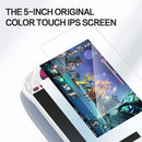 Console de videogame portátil E6 MAX com tela IPS sensível ao toque de 5 polegadas, 4+32 GB, 5000 mAh, sistema Android 13 com suporte para Wi-Fi 5G, novo console de videogame para TV