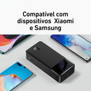 Powerbank Baseus 30000mAh 15W Display Digital Carregamento Rápido Carregador Portátil USB Recarregável Alta Resistência ENVIO IMEDIATO