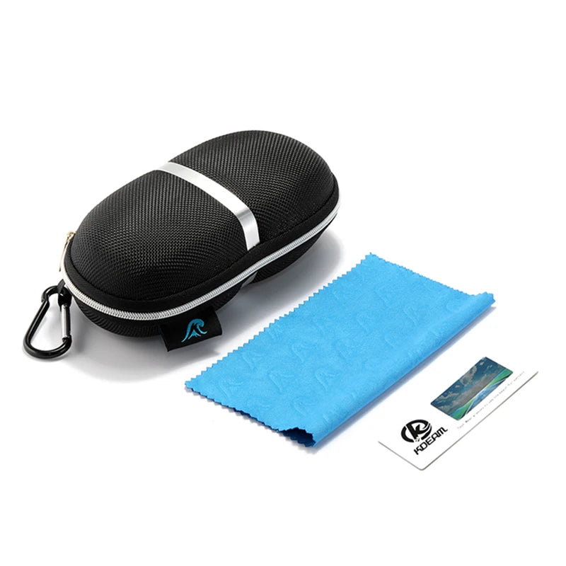 Óculos de sol KDEAM resistentes a riscos para homens, polarizados, com proteção 100% UV, dobradiças de mola integral e hastes curvas KD029