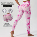 WAREBALL Novas Calças de Yoga Tie Dye, Leggings de Academia Femininas, Sem Costura, Cintura Alta, Push Up, Calças Esportivas, Fitness, Treino