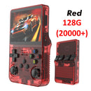 Console de videogame portátil retrô R36S 64G/128G, sistema Linux, tela IPS de 3,5 polegadas, R35s Pro, reprodutor de vídeo portátil de bolso, jogos