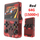 Console de videogame portátil retrô R36S 64G/128G, sistema Linux, tela IPS de 3,5 polegadas, R35s Pro, reprodutor de vídeo portátil de bolso, jogos