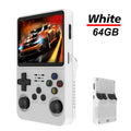 Console de jogos portátil R36S com tela IPS de 3,5 polegadas e 128 GB, console de jogos retrô clássico, sistema Arkos, player de vídeo portátil de bolso