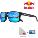 Óculos de sol quadrados polarizados Red Bull Fashion F1 para homens e mulheres, acabamento de alta qualidade, óculos de proteção UV