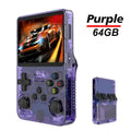 Console de jogos portátil R36S com tela IPS de 3,5 polegadas e 128 GB, console de jogos retrô clássico, sistema Arkos, player de vídeo portátil de bolso