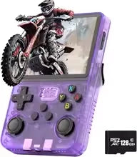 Console de videogame retrô R36S, sistema portátil Arkos 2.0, 3,5 polegadas, cartão único, reprodutor de vídeo de bolso portátil, 64 GB, 128 GB, 20.000 jogos