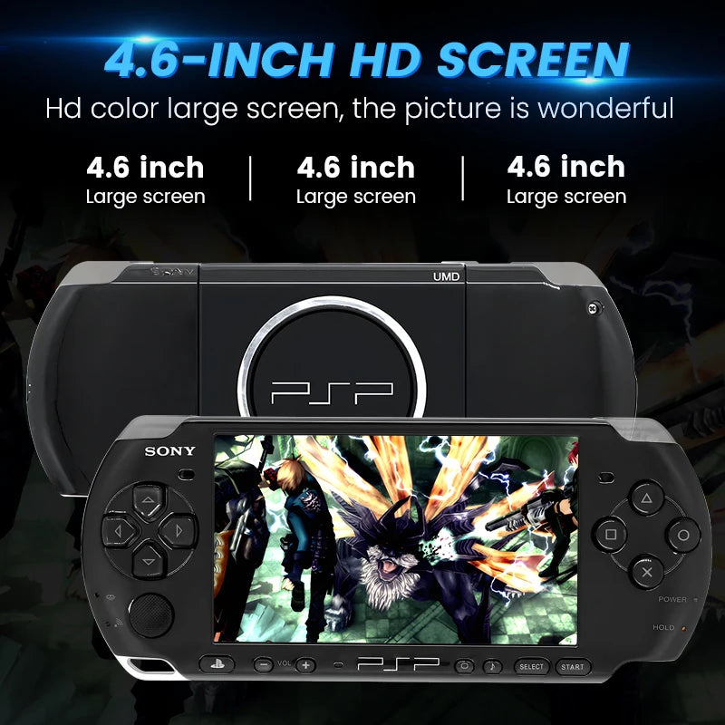 Console de jogos PlayStation PSP 3000 (PSP-3006) Console de jogos PlayStation portátil GBA Arcade (jogos grátis) Sem função UMD