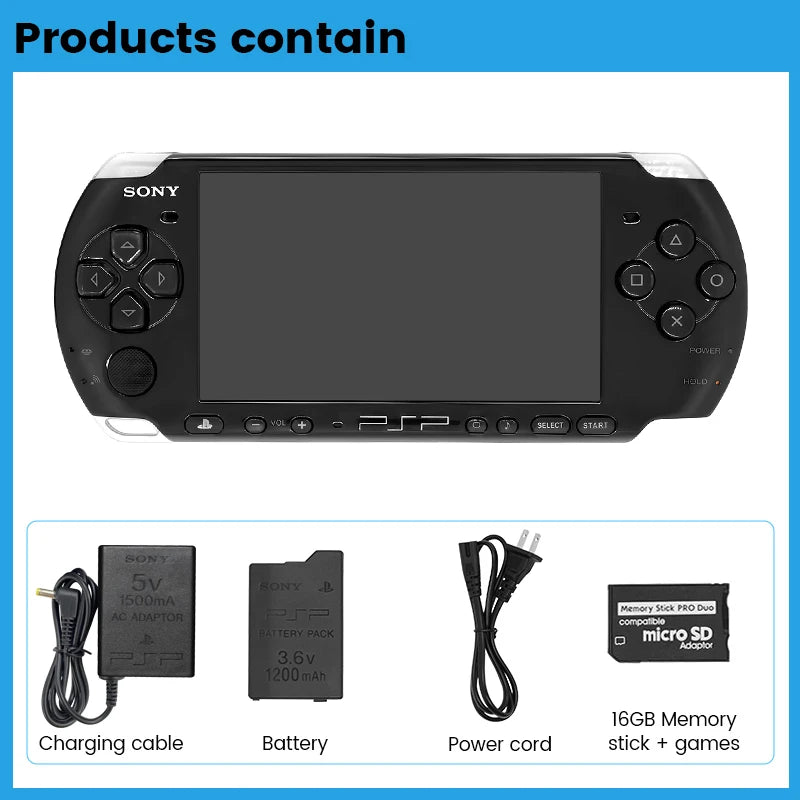 Console de jogos PlayStation PSP 3000 (PSP-3006) Console de jogos PlayStation portátil GBA Arcade (jogos grátis) Sem função UMD
