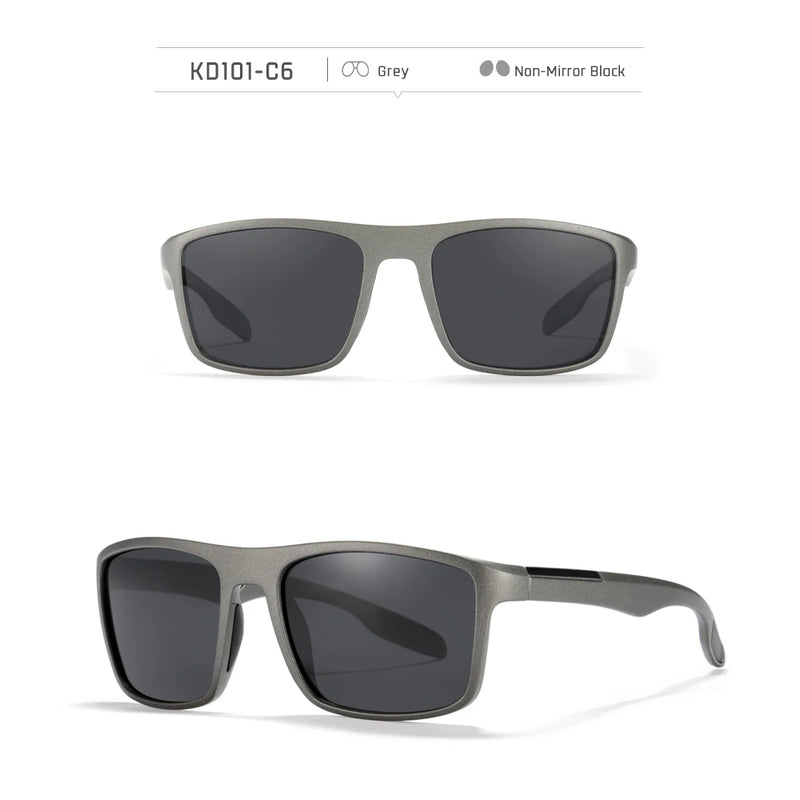 Óculos de sol KDEAM Ultra Light retangulares fotocromáticos masculinos polarizados TAC com lente de 1,1 mm de espessura UV400 óculos de sol femininos Cat.3 CE