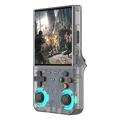 Console de videogame R36 Ultra Open Source R36S 2025, sistema Linux, tela IPS de 4,0 polegadas, reprodutor de vídeo portátil de bolso, 64G, melhores jogos