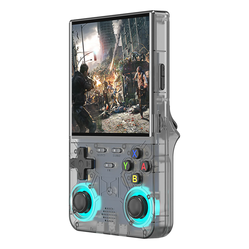 Console de videogame R36 Ultra Open Source R36S 2025, sistema Linux, tela IPS de 4,0 polegadas, reprodutor de vídeo portátil de bolso, 64G, melhores jogos