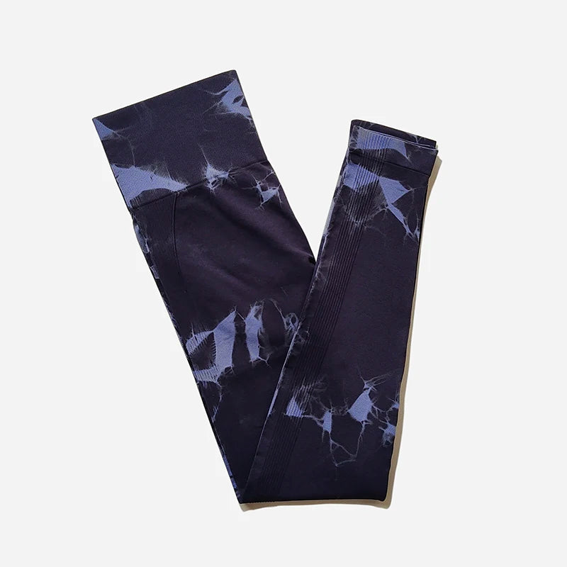 WAREBALL Novas Calças de Yoga Tie Dye, Leggings de Academia Femininas, Sem Costura, Cintura Alta, Push Up, Calças Esportivas, Fitness, Treino