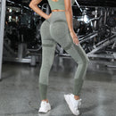 Calças de ioga de cintura alta para fitness, leggings de corrida para controle da barriga, leggings femininas