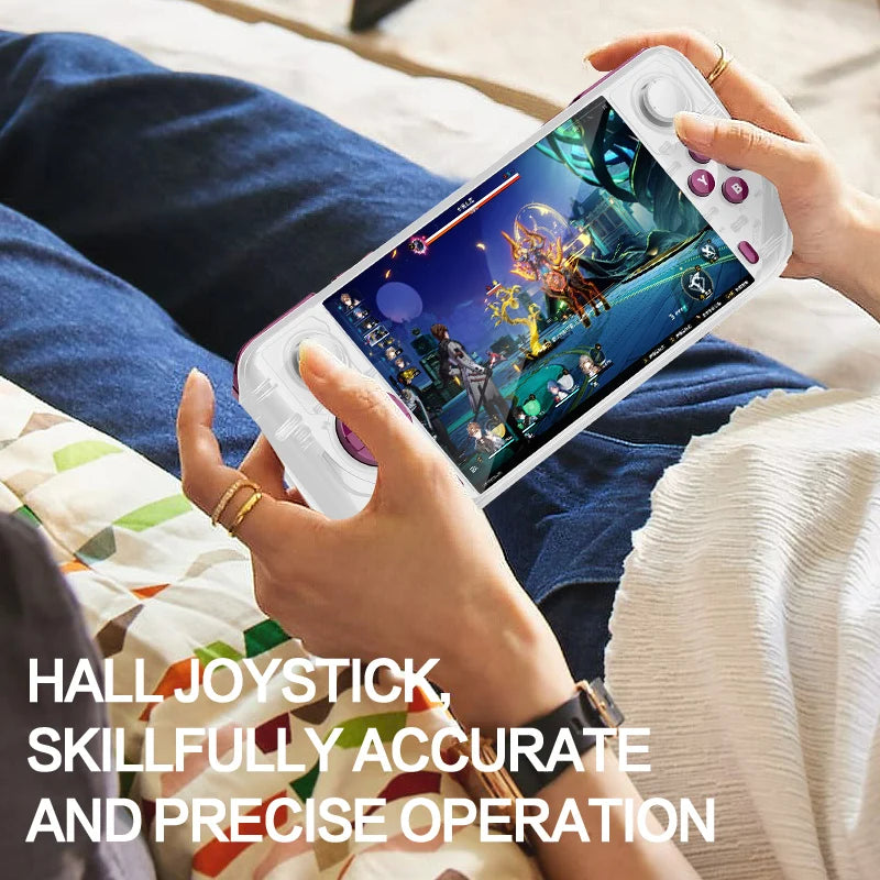 Console de videogame portátil E6 MAX com tela IPS sensível ao toque de 5 polegadas, 4+32 GB, 5000 mAh, sistema Android 13 com suporte para Wi-Fi 5G, novo console de videogame para TV