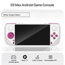Console de videogame portátil E6 MAX com tela IPS sensível ao toque de 5 polegadas, 4+32 GB, 5000 mAh, sistema Android 13 com suporte para Wi-Fi 5G, novo console de videogame para TV