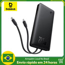Power Bank Baseus Airpow Lite 10000mAh 22.5W com Cabos Duplos Carregador Portátil Carregamento Rápido Universal ENVIO IMEDIATO