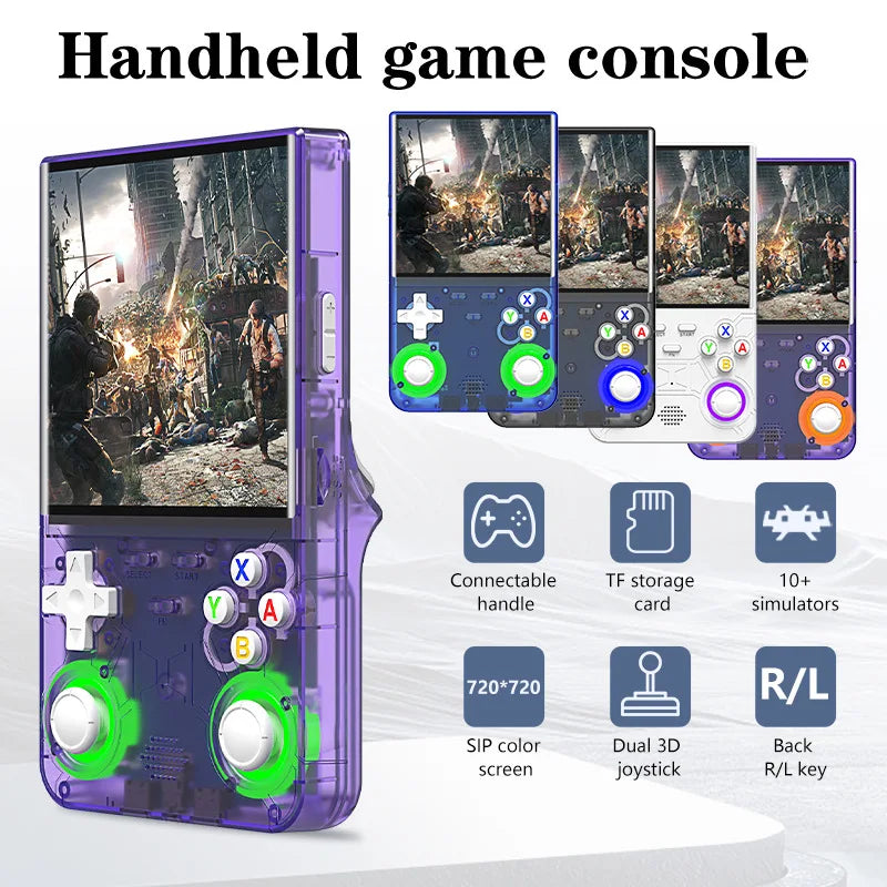 2025 R36 Ultra Open Source R36S Retro Handheld Game Console Linux System 4.0 polegadas IPS Tela Portátil Pocket Video Player 64G