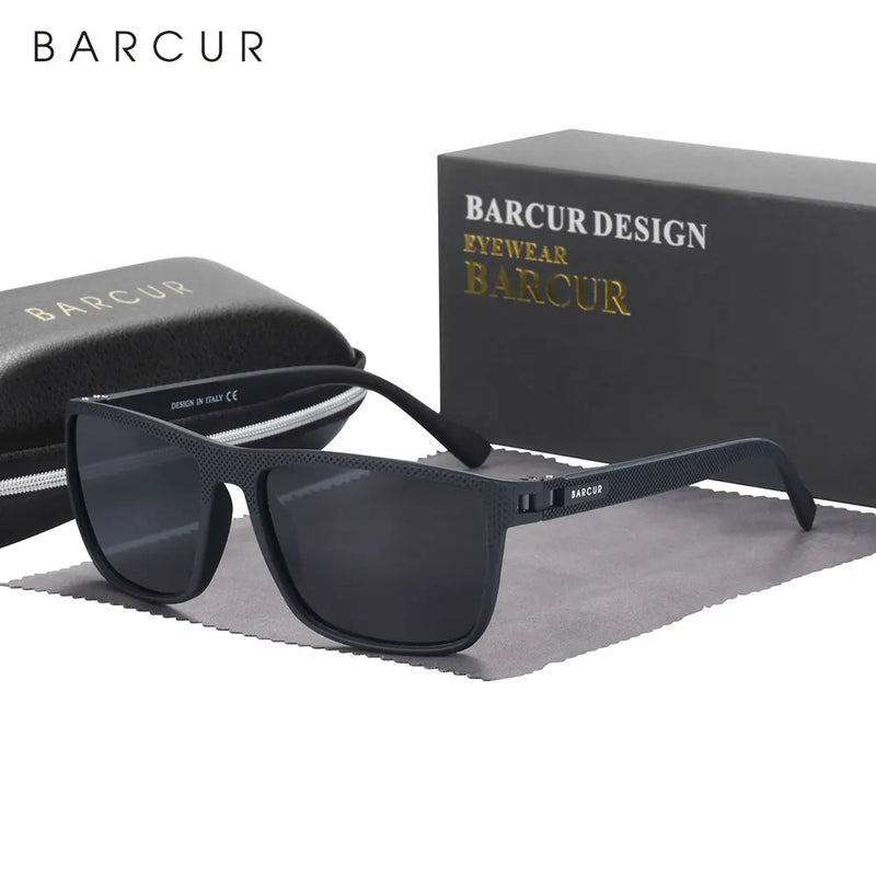 Óculos de sol esportivos leves e polarizados BARCUR Design TR90 para homens e mulheres, acessório para óculos com proteção UVAB