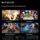 Console de jogos portátil E5 Ultra Dual-System com joystick Hall, tela IPS de 5 polegadas, WiFi, Bluetooth, PSP Cloud Gaming