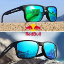 Óculos de sol quadrados polarizados Red Bull Fashion F1 para homens e mulheres, acabamento de alta qualidade, óculos de proteção UV