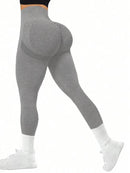 CALÇA CAPRI PARA MUSCULAÇÃO , YOGA , CORRIDA ,  LEVANTA BUMBUM -JUSTAS SEM COSTURA - MULTICOLORIDAS