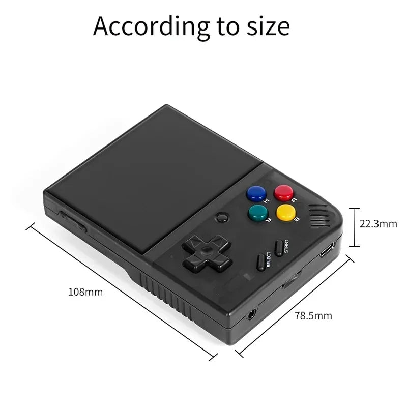 Console de videogame portátil retrô MIYOO Mini Plus V2 Mini+ com tela IPS de 3,5 polegadas, console de videogame clássico com sistema Linux