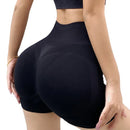 Shorts esportivos femininos para ciclismo, corrida, fitness, cintura alta, push up, academia, leggings, roupas femininas para ioga