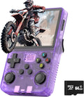 Console de videogame retrô R36S, sistema portátil Arkos 2.0, 3,5 polegadas, cartão único, reprodutor de vídeo de bolso portátil, 64 GB, 128 GB, 20.000 jogos