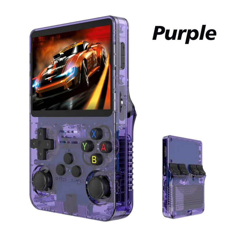 Console de videogame portátil retrô R36S 64G/128G, sistema Linux, tela IPS de 3,5 polegadas, R35s Pro, reprodutor de vídeo portátil de bolso, jogos