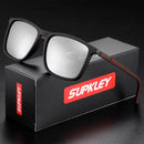 Óculos de sol esportivos SUPKLEY para homens, polarizados, confortáveis, quadrados, levesWeight Eyewear Accessory with Origina