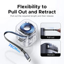 Carregador de cabo retrátil Super Rápido UGREEN 45W GaN UFCS PPS QC PD 3.0 para iPhone 16 15Pro Samsung S25 iPad Macbook Air Tablet Carregador rápido