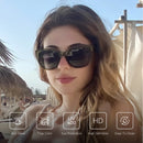 Óculos de sol polarizados ZENOTTIC Fashion Original com armação grossa de borboleta para mulheres, proteção UV400 robusta, óculos de sol estilo olho de gato