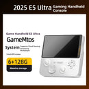 Console de jogos portátil E5 Ultra Dual-System com joystick Hall, tela IPS de 5 polegadas, WiFi, Bluetooth, PSP Cloud Gaming