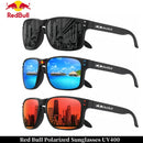 Óculos de sol quadrados polarizados Red Bull Fashion F1 para homens e mulheres, acabamento de alta qualidade, óculos de proteção UV
