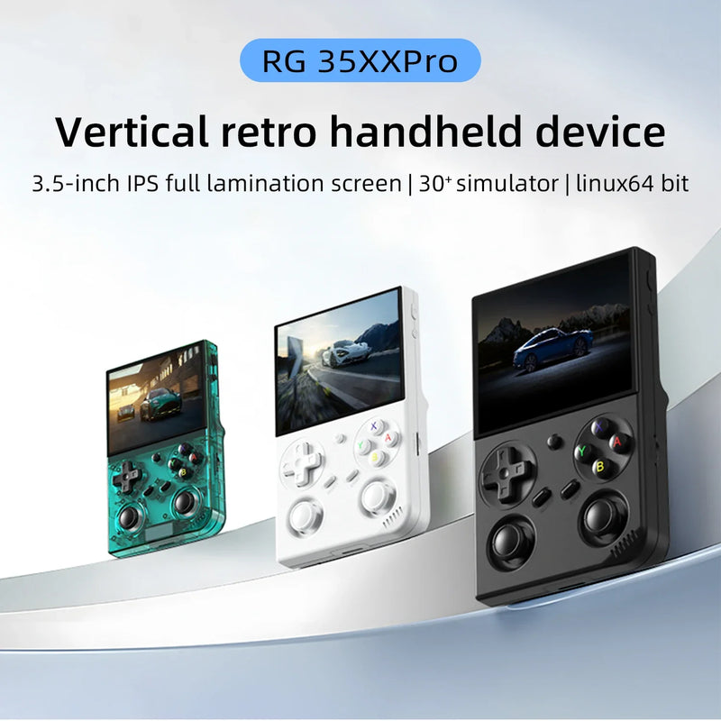 Console de jogos portátil Anbernic RG35XX PRO, tela IPS de 3,5" com tela de 640x480, Linux, 64 bits, 3200mAh, Wi-Fi, reprodutor de vídeo retrô