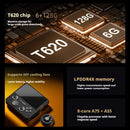 Console de jogos portátil E5 Ultra Dual-System com joystick Hall, tela IPS de 5 polegadas, WiFi, Bluetooth, PSP Cloud Gaming